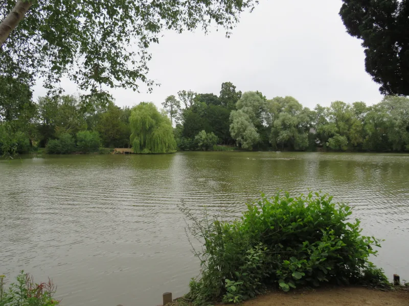 The lake at Worth Park Gardens in Crawley