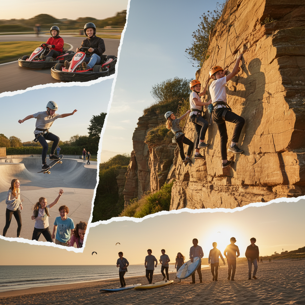 Teenagers enjoying active days out in West Sussex